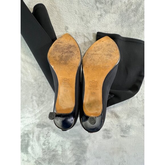 Donald J Pliner womens shoes 10M  Tracey Black Mid Calf Boots - Picture 4 of 16